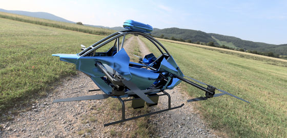 Aeronave sem piloto de um assento desenvolvida de forma independente, de decolagem e aterragem verticais, tripulada Evtol